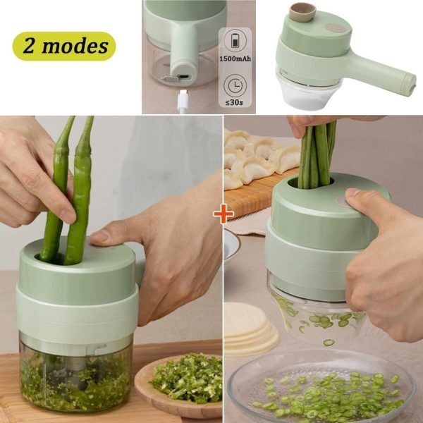 Електрически чопър за рязане с USB зареждане - Food Chopper » Murzel.bg Електрически чопър за рязане с USB зареждане - Food Chopper