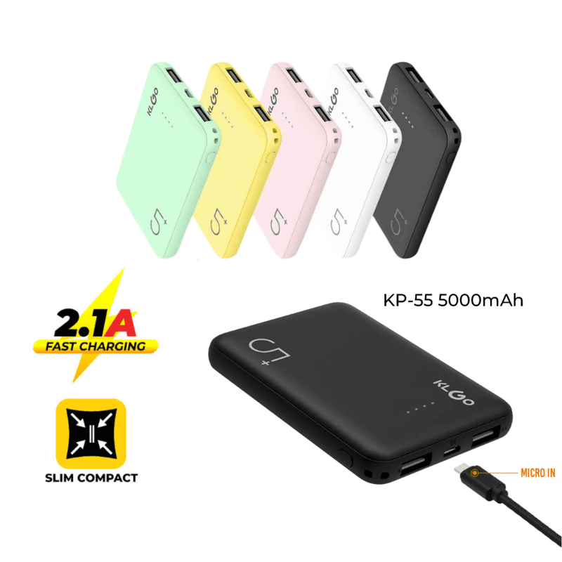 Преносимо зарядно за телефон и таблет, 5000mAh - MacaPower KP55 » Murzel.bg Преносимо зарядно за телефон и таблет, 5000mAh - MacaPower KP55