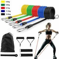 Тренировъчни ластици за спорт и фитнес, Комплект от 11 части - TrainingЕlastics