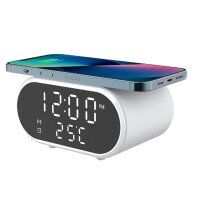 LED часовник/Безжично зарядно устройство - LEDClock